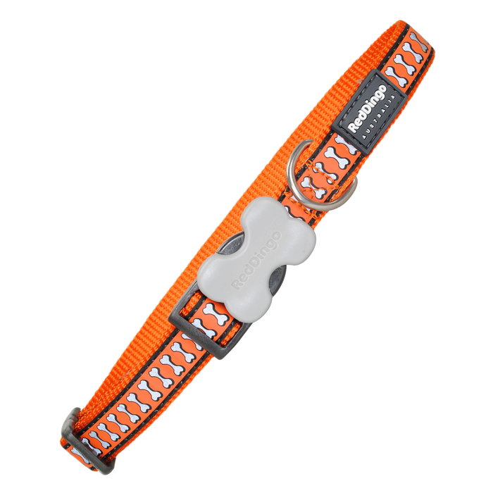 Red Dingo Collar Perro Reflectante Naranja 15 mm x 24-37 cm Red Dingo Collar Perro Reflectante Naranja 15 mm x 24-37 cm