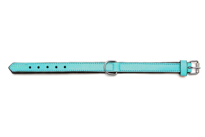 Gloria Collar de Piel Acolchado Turquesa 30cm x 15mm Gloria Collar de Piel Acolchado Turquesa 30cm x 15mm