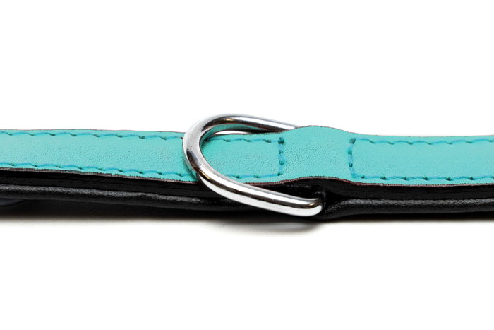Gloria Collar de Piel Acolchado Turquesa 30cm x 15mm Gloria Collar de Piel Acolchado Turquesa 30cm x 15mm
