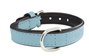 Gloria Collar de Piel Acolchado Azul 35cm x 15mm