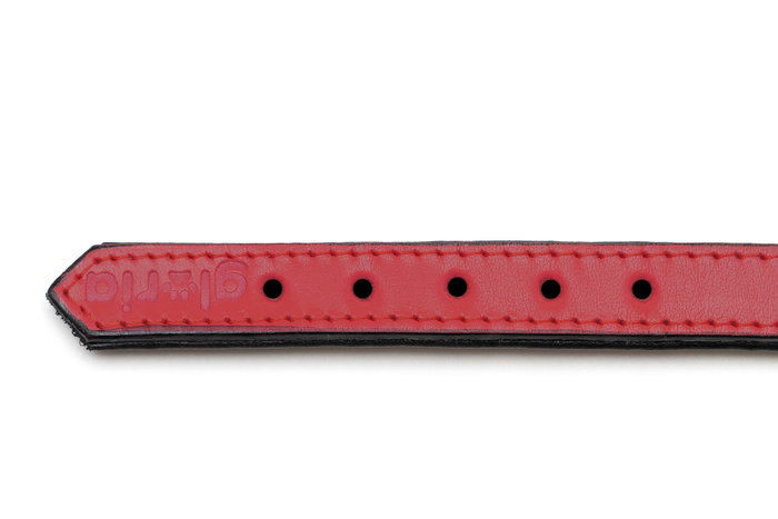 Gloria Collar de Piel Acolchado Rojo 40cm x 20mm Gloria Collar de Piel Acolchado Rojo 40cm x 20mm