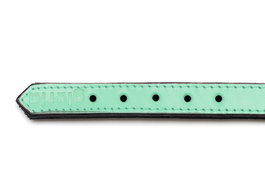 Gloria Collar Piel Acolchado 45 cm x 20 mm Verde