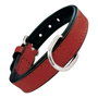 Gloria Collar de Piel Acolchado Rojo 50cm x 25mm