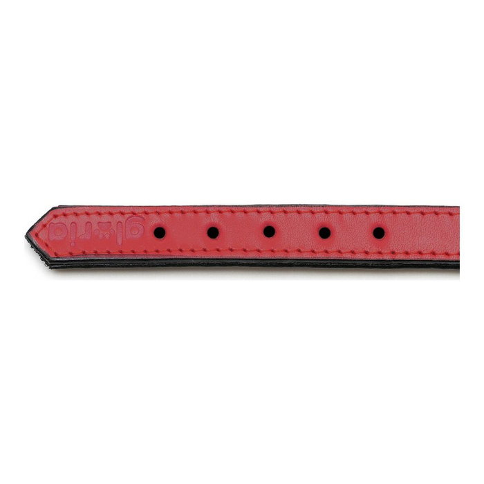 Gloria Collar de Piel Acolchado Rojo 50cm x 25mm