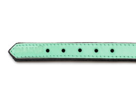 Gloria Collar Piel Acolchado Verde 50 cm X 25 mm