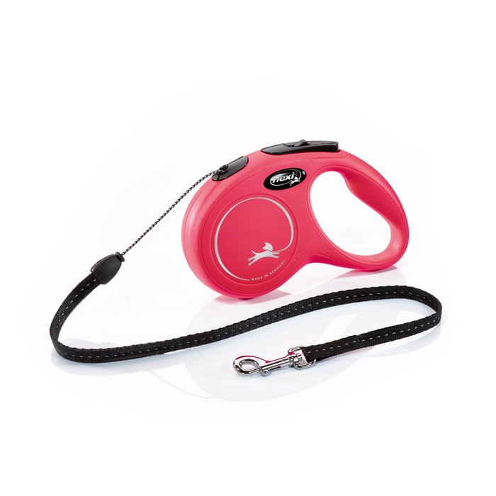 Flexi Classic Cordon Correa Extensible Roja 5m para hasta 12kg