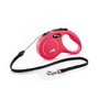 Flexi Classic Cordon Correa Extensible Roja 5m para hasta 12kg