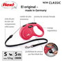 Flexi Classic Cordon Correa Extensible Roja 5m para hasta 12kg