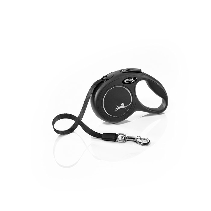Flexi Classic Correa Extensible de Cinta 3m XS Negro hasta 12kg Flexi Classic Correa Extensible de Cinta 3m XS Negro hasta 12kg