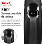 Flexi Classic Correa Extensible de Cinta 3m XS Negro hasta 12kg
