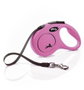 Flexi New Classic Correa Extensible de Cinta Rosa, 5m, Talla S