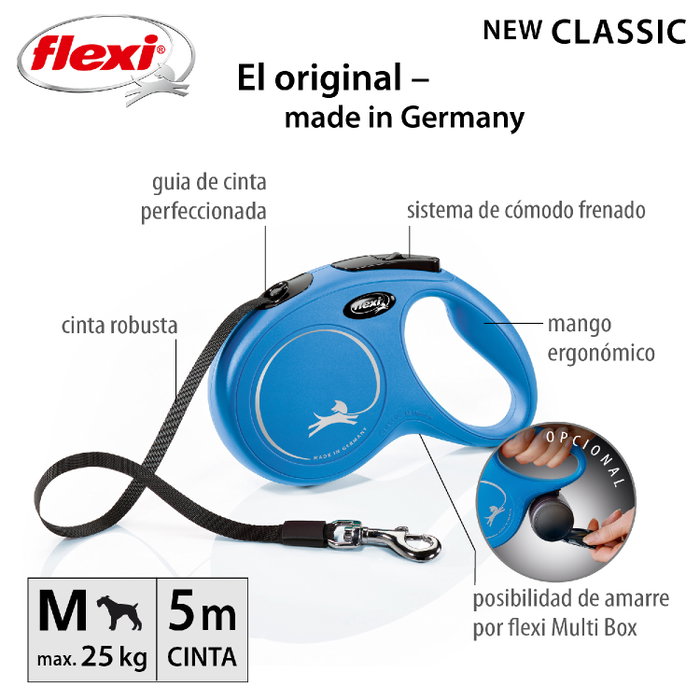 Flexi Classic M Cinta Azul 5m Flexi Classic M Cinta Azul 5m