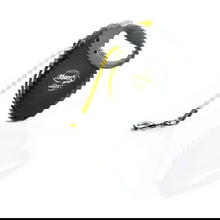 Flexi Giant - Cinta Extensible para Perros Grandes 8 m, Amarillo, Soporta 25 kg, Asa Blanda, Fácil de Usar Flexi Giant - Cinta Extensible para Perros Grandes 8 m, Amarillo, Soporta 25 kg, Asa Blanda, Fácil de Usar