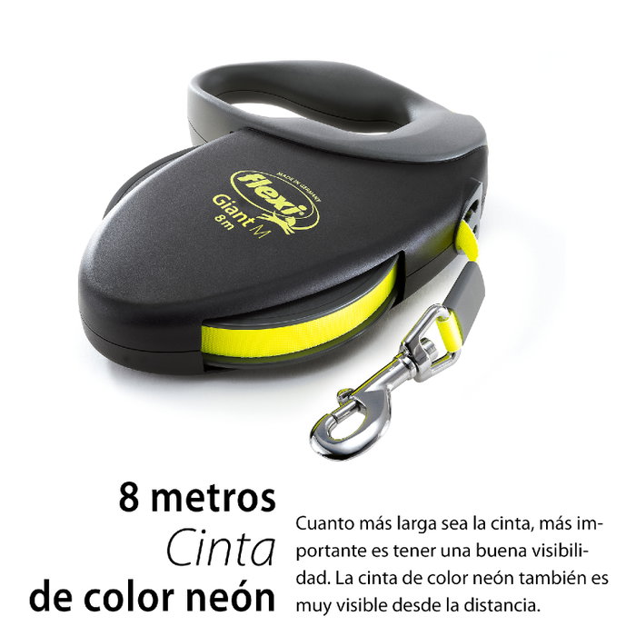 Flexi Giant Cinta Amarilla de 8m para hasta 25kg Flexi Giant Cinta Amarilla de 8m para hasta 25kg