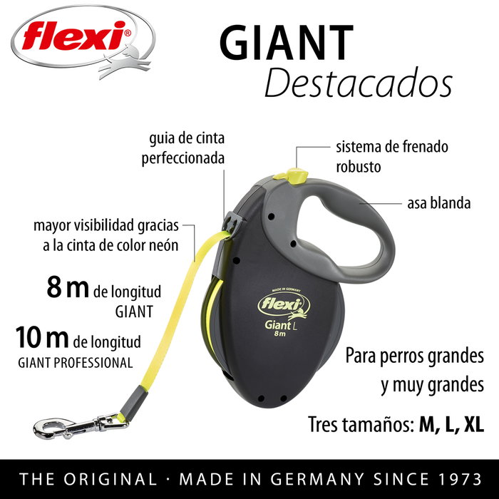 Flexi Giant Cinta Amarilla de 8m para hasta 25kg Flexi Giant Cinta Amarilla de 8m para hasta 25kg