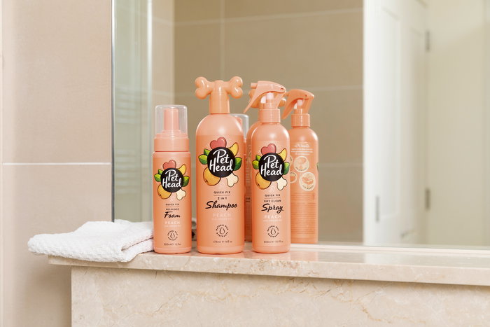 Pethead Quick Fix Spray Melocotón Set de 6 (300 mL cada uno)