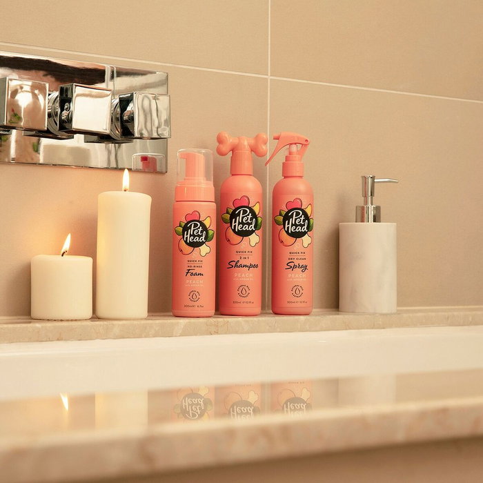 Pethead Quick Fix Spray Melocotón Set de 6 (300 mL cada uno)