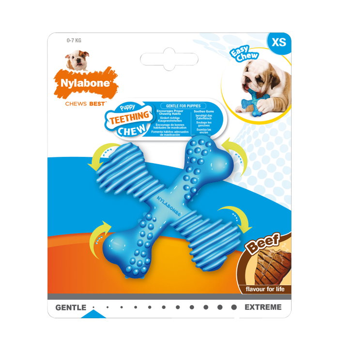 Nylabone X Bone Puppy Teething XS Sabor a Ternera (Set de 24) Nylabone X Bone Puppy Teething XS Sabor a Ternera (Set de 24)