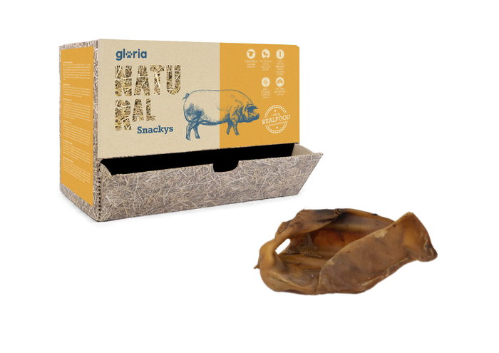 Snackys Caja Oreja Grande Granel 25 Unidades L Perro Snack Natural Secado al Horno Fuente de Colágeno España