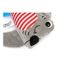 Gloria Peluche Ryan para Perro, Manta-Raya Pirata Blandita con Sonido Squeaker para Cachorros y Perros Medianos Gris