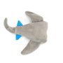 Gloria Peluche Ryan para Perro, Manta-Raya Pirata Blandita con Sonido Squeaker para Cachorros y Perros Medianos Gris