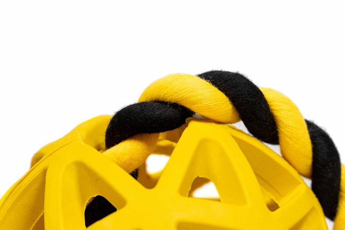 Gloria Bola Rejilla Goma Con Cuerda 7 cm Dim. X 30 cm para Lanzar y Premios