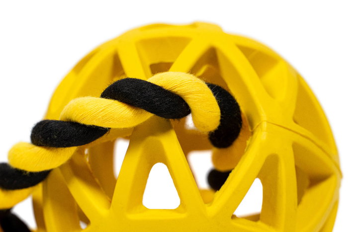 Gloria Bola Rejilla Goma Con Cuerda 7 cm Dim. X 30 cm para Lanzar y Premios