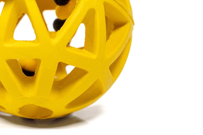 Gloria Bola Rejilla Goma Con Cuerda 9 cm para Perros Juguete Lanzar Premios