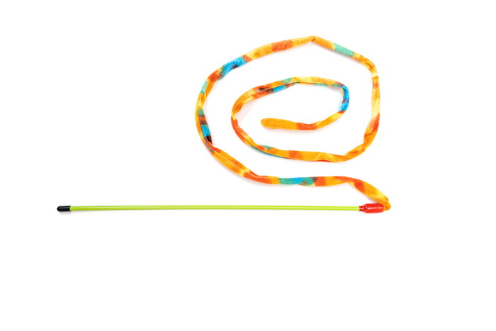 Nashira Caña para Gatos Juguete con Tira de Peluche 105cm