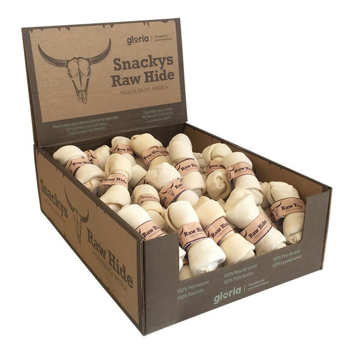 Snack para Perros Gloria Rawhide Ternera Nudo Masticable Snack para Perros Gloria Rawhide Ternera Nudo Masticable