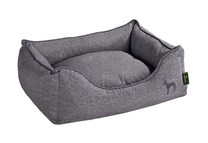 Hunter Sofá para Perros Boston 60x50 cm Gris Cómodo Clásico Diseño Actual Acogedor