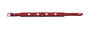 Hunter Collar Suizo 41-49 cm Rojo-Negro Clásico de Cuero Blando y Cómodo con Doble Costura