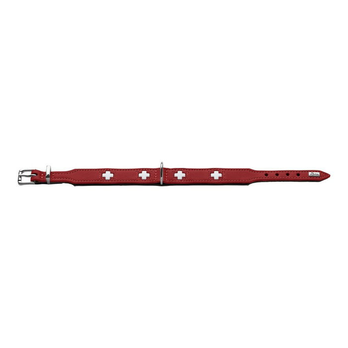 Collar para Perro Hunter Swiss Rojo/Negro (41-49 cm)