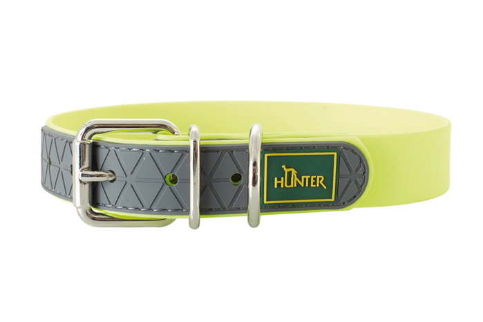 Hunter Collar Convenience 33-41 cm S-M Amarillo Neón Plástico Resistente Impermeable Hunter Collar Convenience 33-41 cm S-M Amarillo Neón Plástico Resistente Impermeable