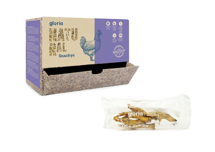 Snackys Patas de Pollo Display 20 Bolsas 5 Patas Por Bolsa Snacks Horneaos 100% Naturales Hechos en España