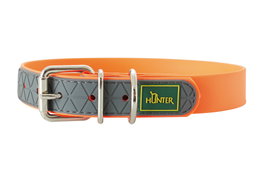 Hunter Collar Convenience Cuello 38-46 cm Ancho 2.5 cm Naranja Fluorescente