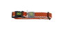 Hunter Collar Hilo Vario Basic M Naranja para Perro Cuello 33-50cm, Transpirable, Ligero y Refrescante con Material Reflectante para Seguridad
