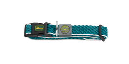 Hunter Collar Hilo Vario Basic S Turquesa para Perro, Ajustable 30-43 cm, Transpirable y Ligero con Efecto Refrescante