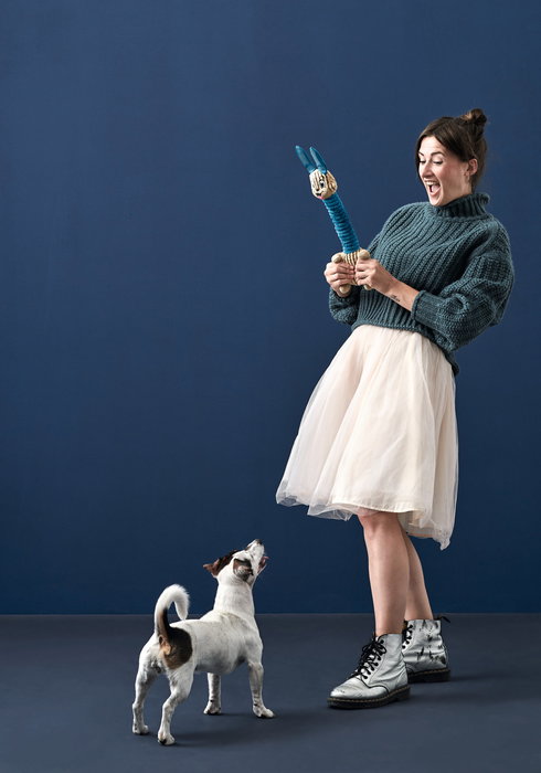 Hunter Juguete Para Perro Granby Turquesa Fácil de Agarrar y Lanzar