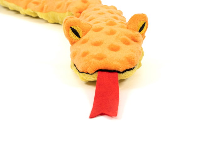 Gloria Peluche Serpiente Alargado con Squeaker para Perros