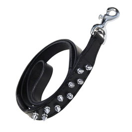 Gloria Correa Piel Negra 2 Filas Pinchos 105 cm