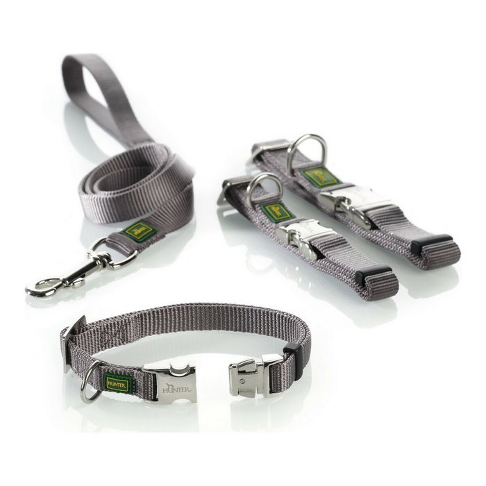 Collar para Perro Hunter Vario Basic Alu-Strong Gris L 40-55 cm