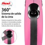 Flexi New Classic Correa Extensible de Cinta Rosa 3m XS hasta 12kg