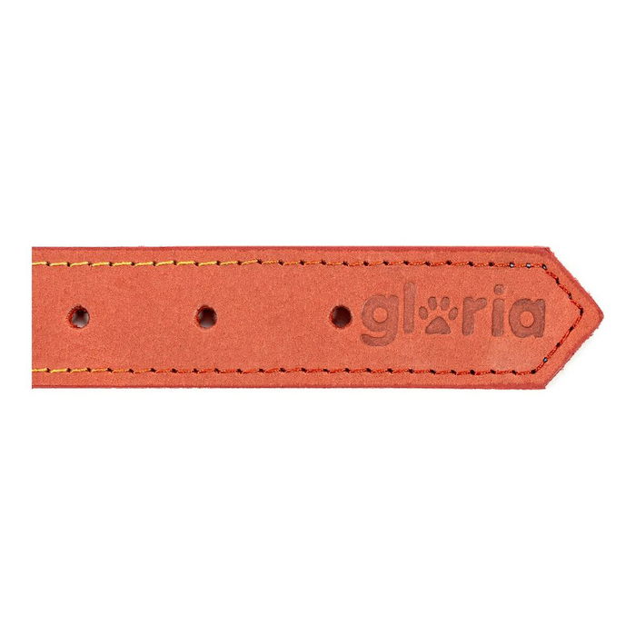 Gloria Oasis Collar para Perro 35 cm X 12 mm Rojo, Piel Nobuck Doble Capa Costura Reforzada Gloria Oasis Collar para Perro 35 cm X 12 mm Rojo, Piel Nobuck Doble Capa Costura Reforzada