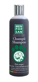 Menforsan Champú Pelo Negro para Perros 300 mL - Evita Enrojecimiento, Hipoalergénico y Dermoprotector