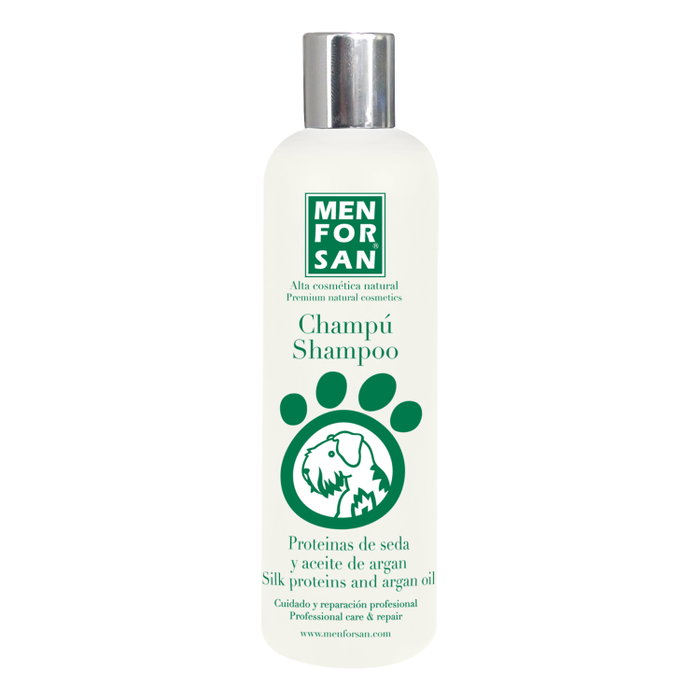 Menforsan Champú Proteínas de Seda y Aceite de Argán 300ml