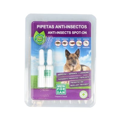 Men For San Pipetas perro ant-insectos 2 u