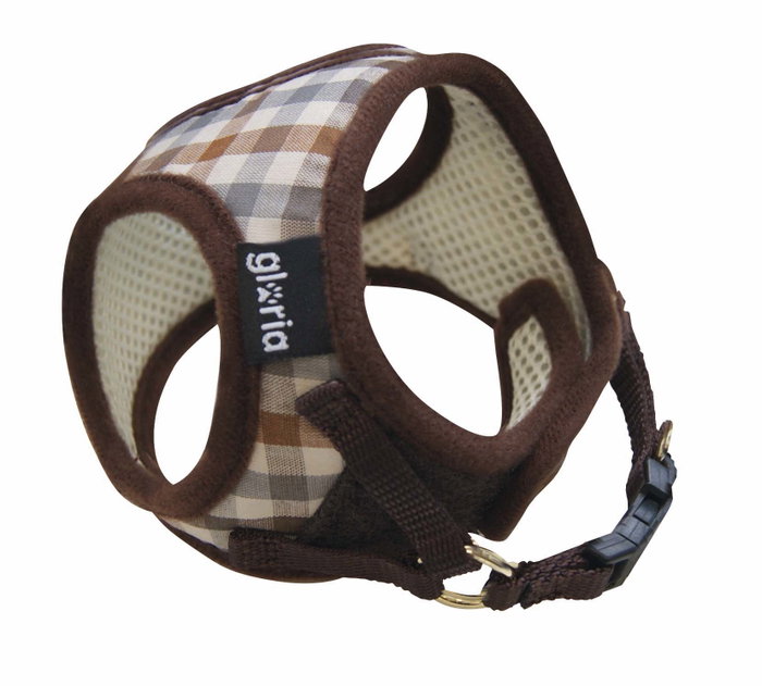 Gloria Petral de cuadros Marrón Talla L Cuello 33-44 cm con velcro, cierre rápido, malla transpirable y acolchado Gloria Petral de cuadros Marrón Talla L Cuello 33-44 cm con velcro, cierre rápido, malla transpirable y acolchado