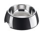 Comedero para Perro Hunter Melamina Acero Inoxidable Negro 160 ml (14,5 x 14,5 x 7 cm)