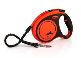Flexi Xtreme Correa extensible con cinta de 5m, naranja, talla M